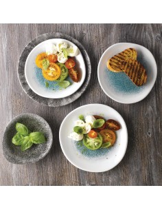 Churchill Super Vitrified Churchill Raku Round Trace Plate Jade  2