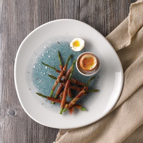 Churchill Super Vitrified Churchill Raku Round Trace Plate Jade 