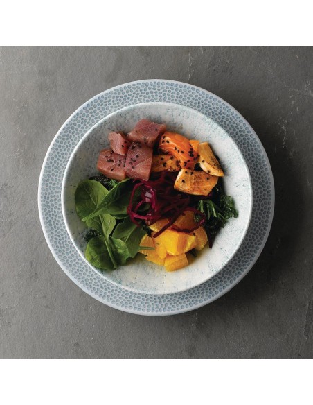 Churchill Stone Coupe Bowls Aquamarine 15oz 182mm