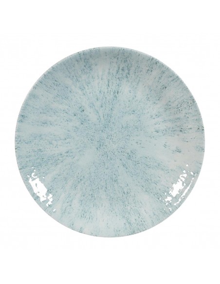 Churchill Stone Coupe Plates Aquamarine 165mm