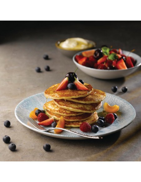 Churchill Stone Coupe Plates Aquamarine 260mm