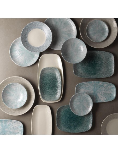 Churchill Stone Coupe Plates Aquamarine 288mm