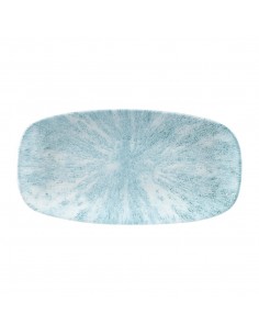 Churchill Stone Oblong Chef Plates Aquamarine 153 x 298mm