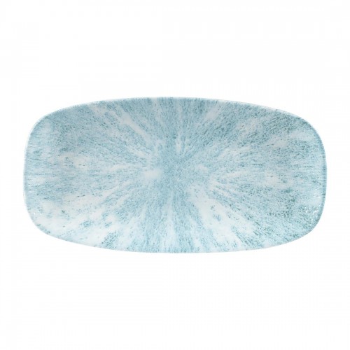 Churchill Stone Oblong Chef Plates Aquamarine 153 x 298mm