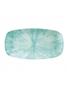 Churchill Stone Oblong Chef Plates Aquamarine 189 x 355mm