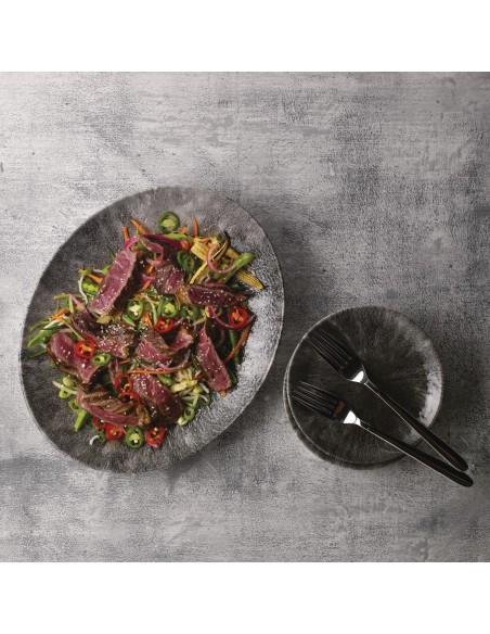 Churchill Super Vitrified Churchill Stone Quartz Black Orbit Ova