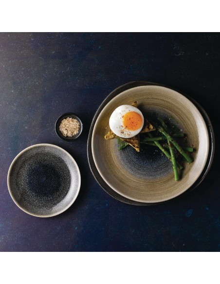 Churchill Stonecast Aqueous Coupe Plates Blue 165mm