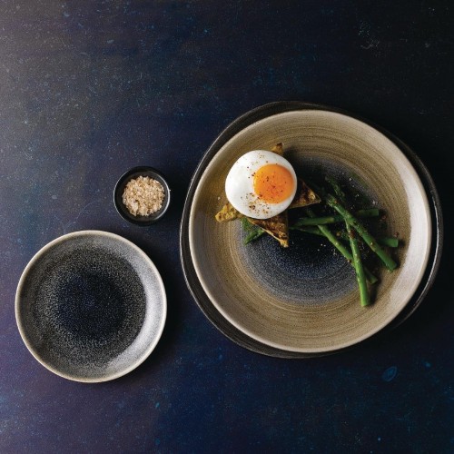 Churchill Stonecast Aqueous Coupe Plates Blue 217mm