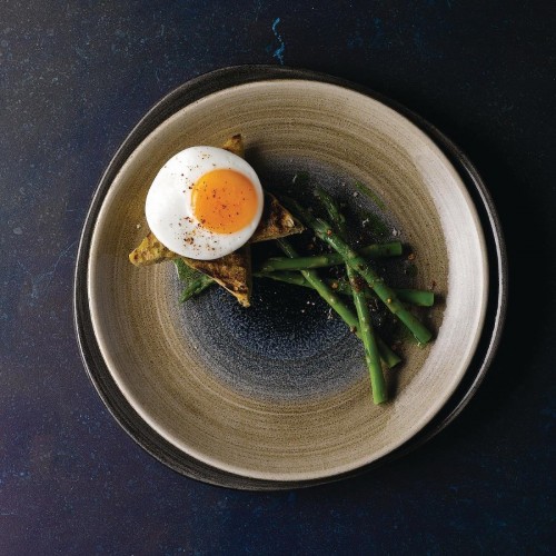 Churchill Stonecast Aqueous Coupe Plates Blue 260mm