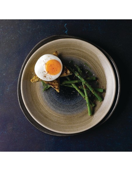 Churchill Stonecast Aqueous Coupe Plates Blue 260mm