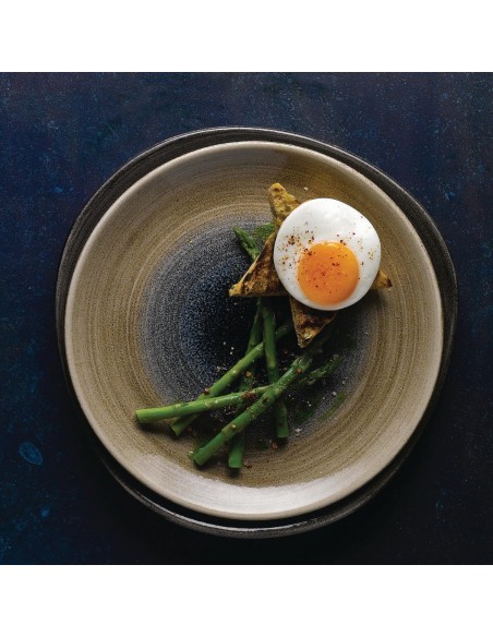 Churchill Stonecast Aqueous Coupe Plates Blue 260mm