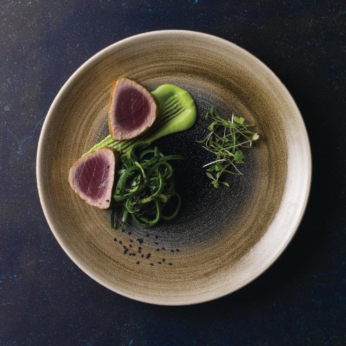 Churchill Stonecast Aqueous Coupe Plates Blue 260mm