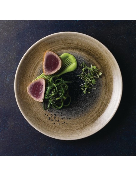 Churchill Stonecast Aqueous Coupe Plates Blue 260mm