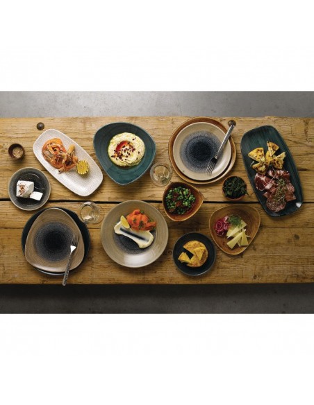 Churchill Stonecast Aqueous Coupe Plates Blue 260mm