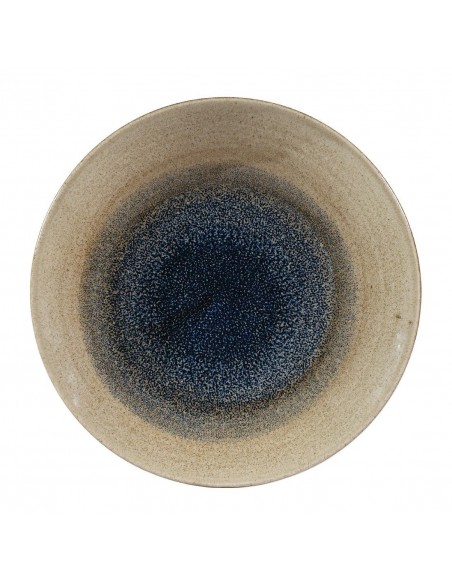 Churchill Stonecast Aqueous Deep Coupe Plates Blue 225mm