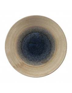 Churchill Stonecast Aqueous Deep Coupe Plates Blue 255mm