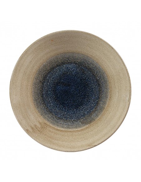 Churchill Stonecast Aqueous Deep Coupe Plates Blue 255mm