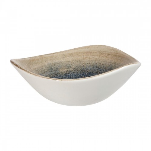 Churchill Stonecast Aqueous Triangular Bowls Blue 13oz 185mm