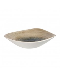 Churchill Stonecast Aqueous Triangular Bowls Blue 21oz 235mm 2