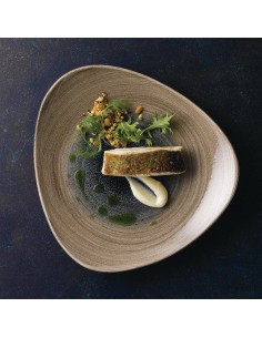 Churchill Stonecast Aqueous Triangular Plates Blue 265mm 2