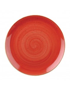 Churchill Stonecast Coupe Bowls Berry Red 182mm