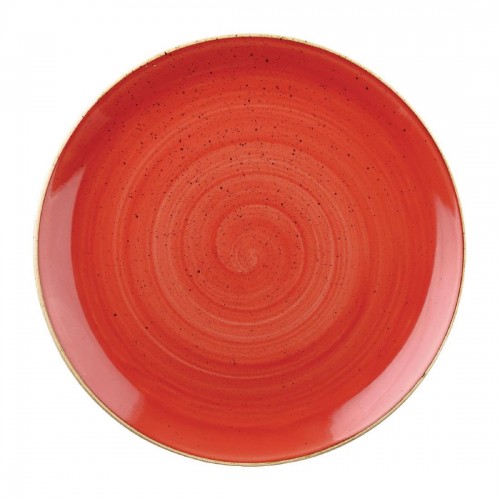 Churchill Stonecast Coupe Bowls Berry Red 182mm