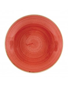 Churchill Stonecast Coupe Bowls Berry Red 310mm