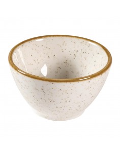 Churchill Stonecast Dip Pots Barley White 4oz 85mm 2