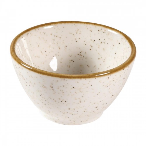 Churchill Stonecast Dip Pots Barley White 4oz 85mm