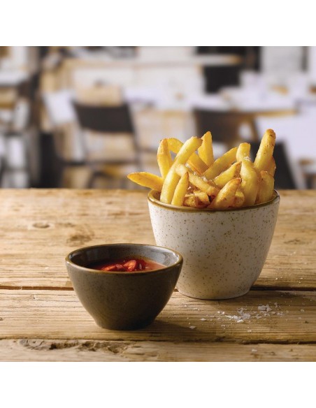 Churchill Stonecast Dip Pots Grey 4oz 85mm