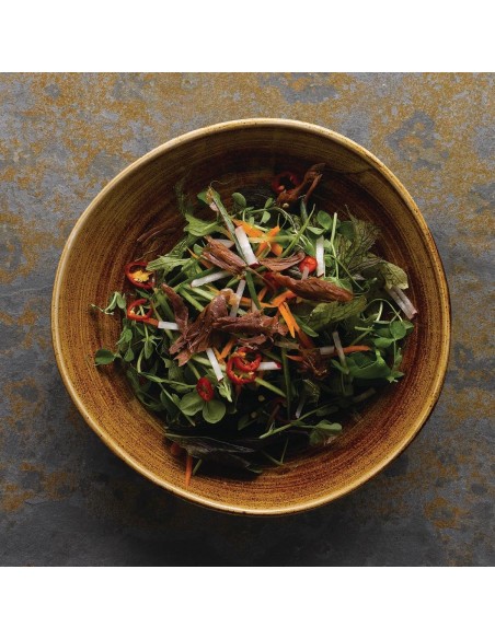 Churchill Stonecast Patina Coupe Bowls Vintage Copper 15oz 182mm