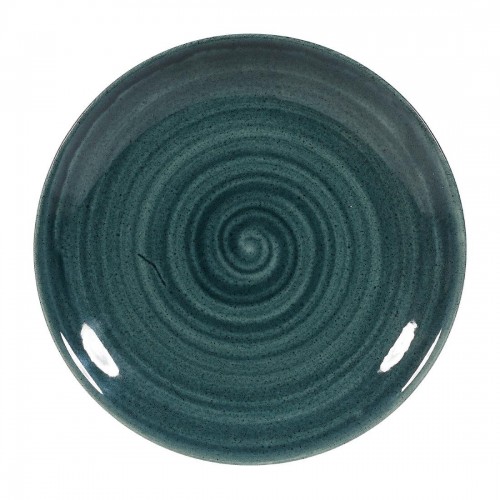 Churchill Stonecast Patina Coupe Plates Rustic Teal 165mm