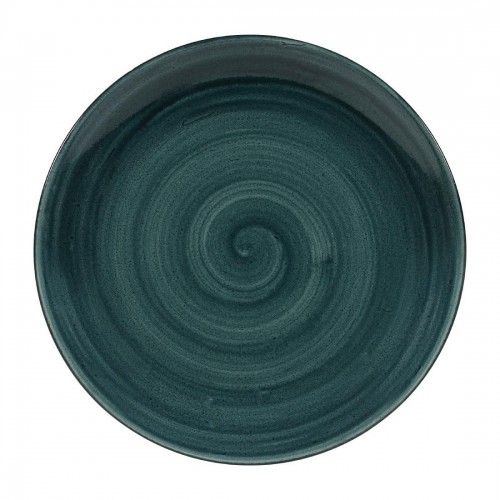 Churchill Stonecast Patina Coupe Plates Rustic Teal 260mm