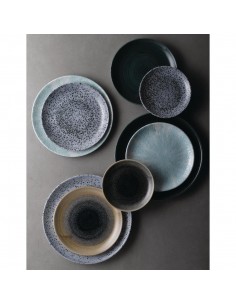 Churchill Stonecast Patina Coupe Plates Rustic Teal 260mm 2