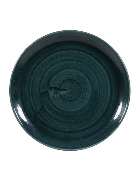 Churchill Stonecast Patina Coupe Plates Rustic Teal 288mm