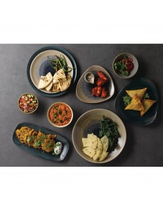 Churchill Stonecast Patina Oblong Chef Plates Rustic Teal 355 x  2