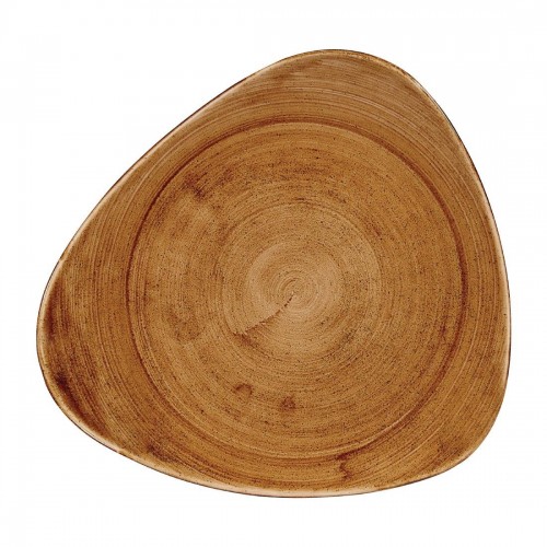 Churchill Stonecast Patina Triangular Plates Vintage Copper 311m