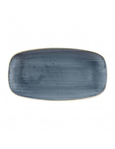 Churchill Stonecast Rectangular Plates Blueberry 153 x 298mm