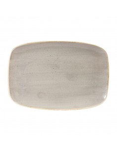 Churchill Stonecast Rectangular Plates Peppercorn Grey 199 x 300mm