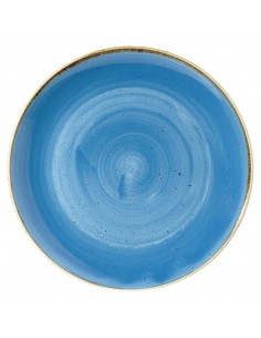 Churchill Super Vitrified Stonecast Cornflower Blue Oval Plate 311mm