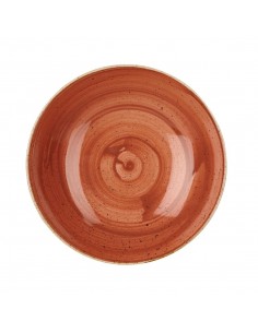 Churchill Stonecast Coupe Bowl Spiced Orange 184mm