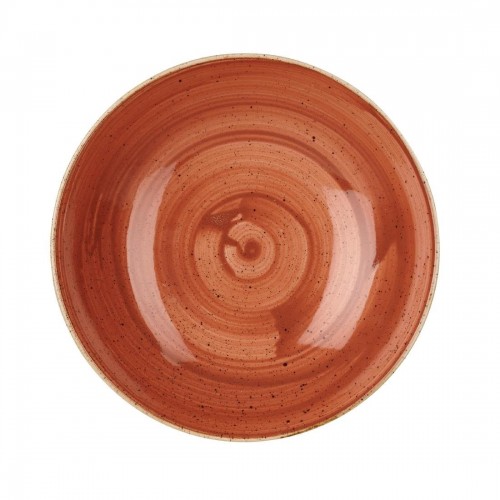 Churchill Stonecast Coupe Bowl Spiced Orange 184mm