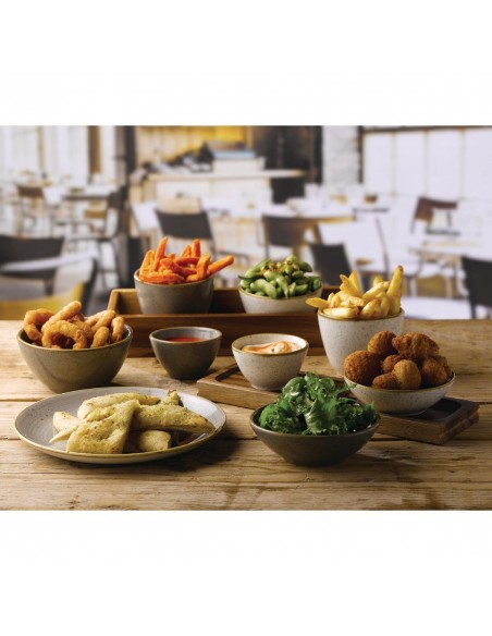 Churchill Stonecast Shallow Bowls Barley White 7oz 116mm