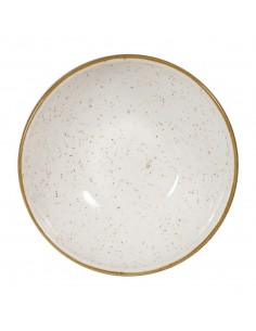 Churchill Stonecast Shallow Bowls Barley White 9oz 130mm