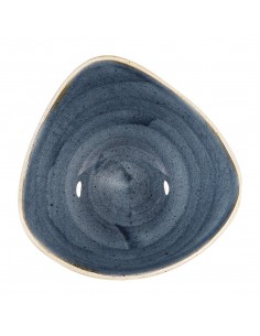 Churchill Stonecast Triangular Bowls Blueberry 185mm