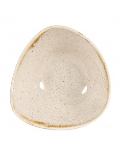 Churchill Stonecast Triangular Bowls Nutmeg Cream 153mm