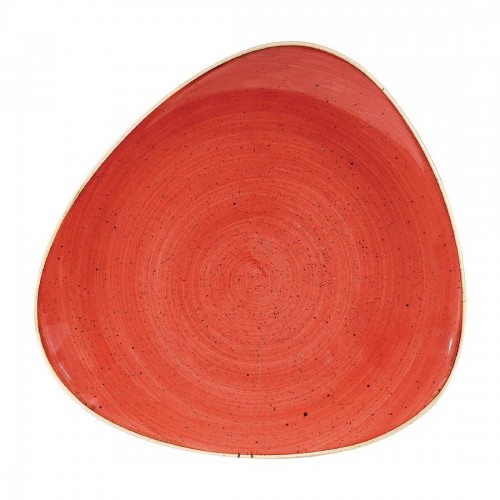 Churchill Stonecast Triangular Plates Berry Red 265mm
