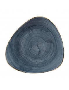 Churchill Stonecast Triangular Plates Blueberry 229mm