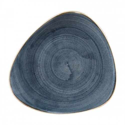 Churchill Stonecast Triangular Plates Blueberry 229mm