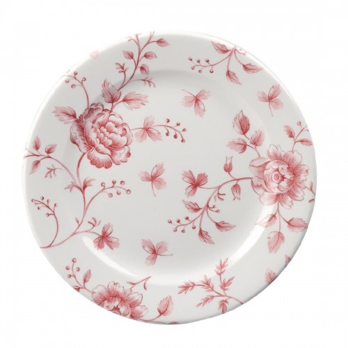 Churchill Vintage Prints Tea Plates Cranberry Rose Print 170mm